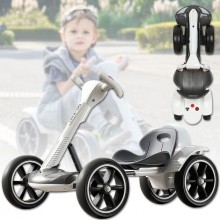 Електромобіль складаний дитячий AXSIS GO-KART з акумулятором та пультом керування з швидкістю до 6 км/год Білий