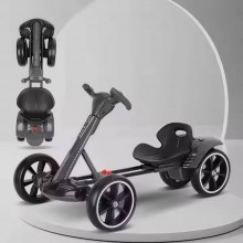 Електромобіль складаний дитячий AXSIS GO-KART з акумулятором зі швидкістю до 6 км/год Чорний