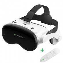 VR LUX PRO Окуляри віртуальної реальності VR SHINECON G18EB Bluetooth для смартфонів 4.7-6.7" з пультом White Bluetooth