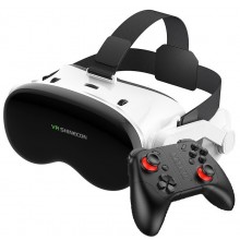 VR LUX PRO Окуляри віртуальної реальності VR SHINECON G18EB Bluetooth для смартфонів 4.7-6.7" та геймпад Mocute 053