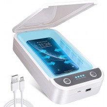 Уф стерилизатор портативный для телефона Portable Phone UV Sanitizer с функцией ароматерапии Белый