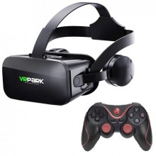 Окуляри шолом віртуальної реальності VRPARK KBY004 + джостик Terios T3 Black